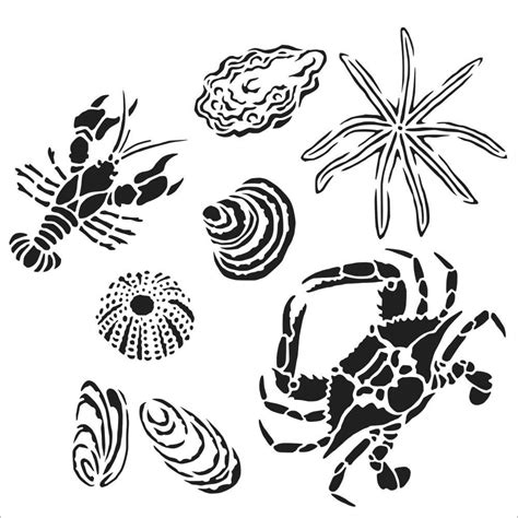 Printable Sea Life Stencils